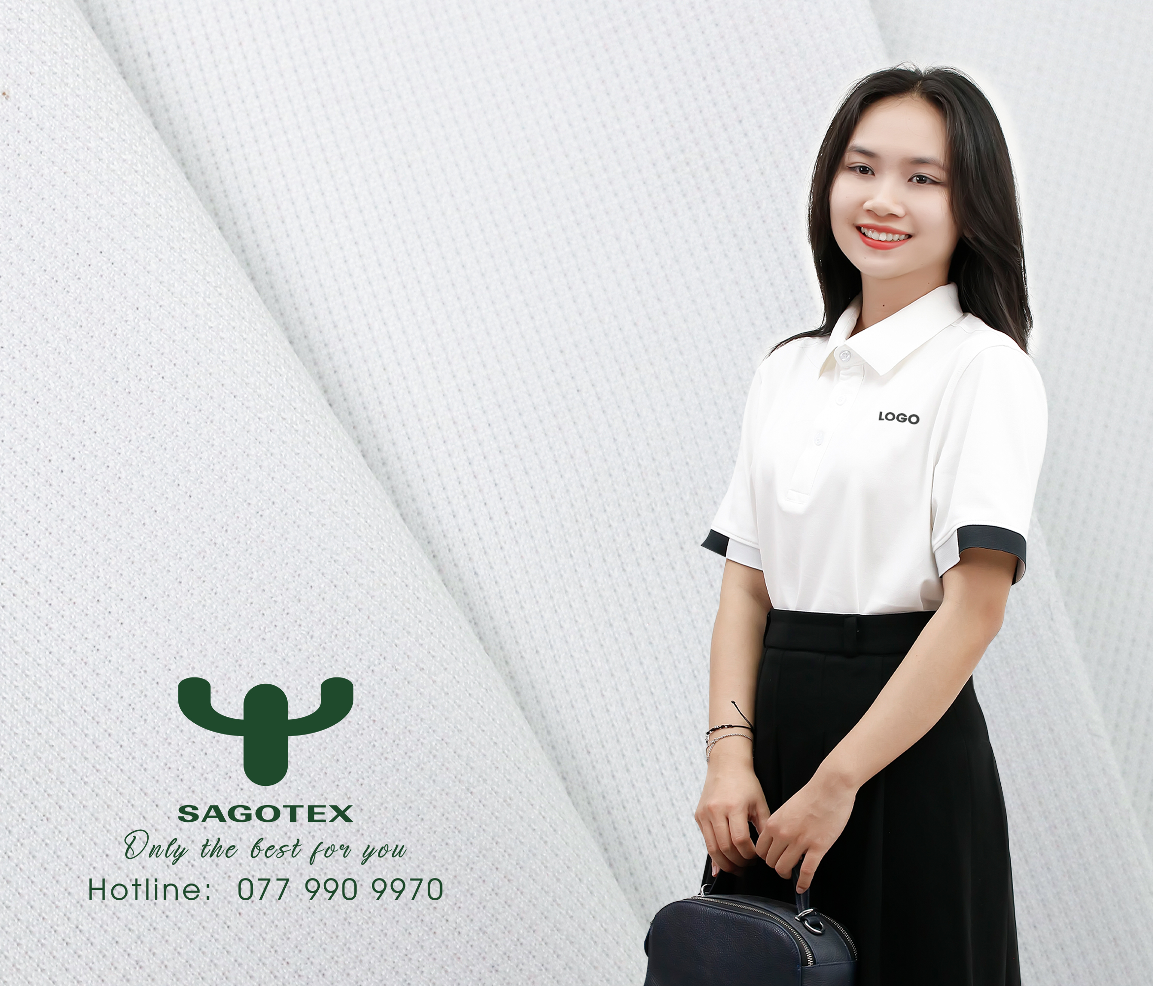 Vải GOF9 -  vải may áo đồng phục đẹp HCM