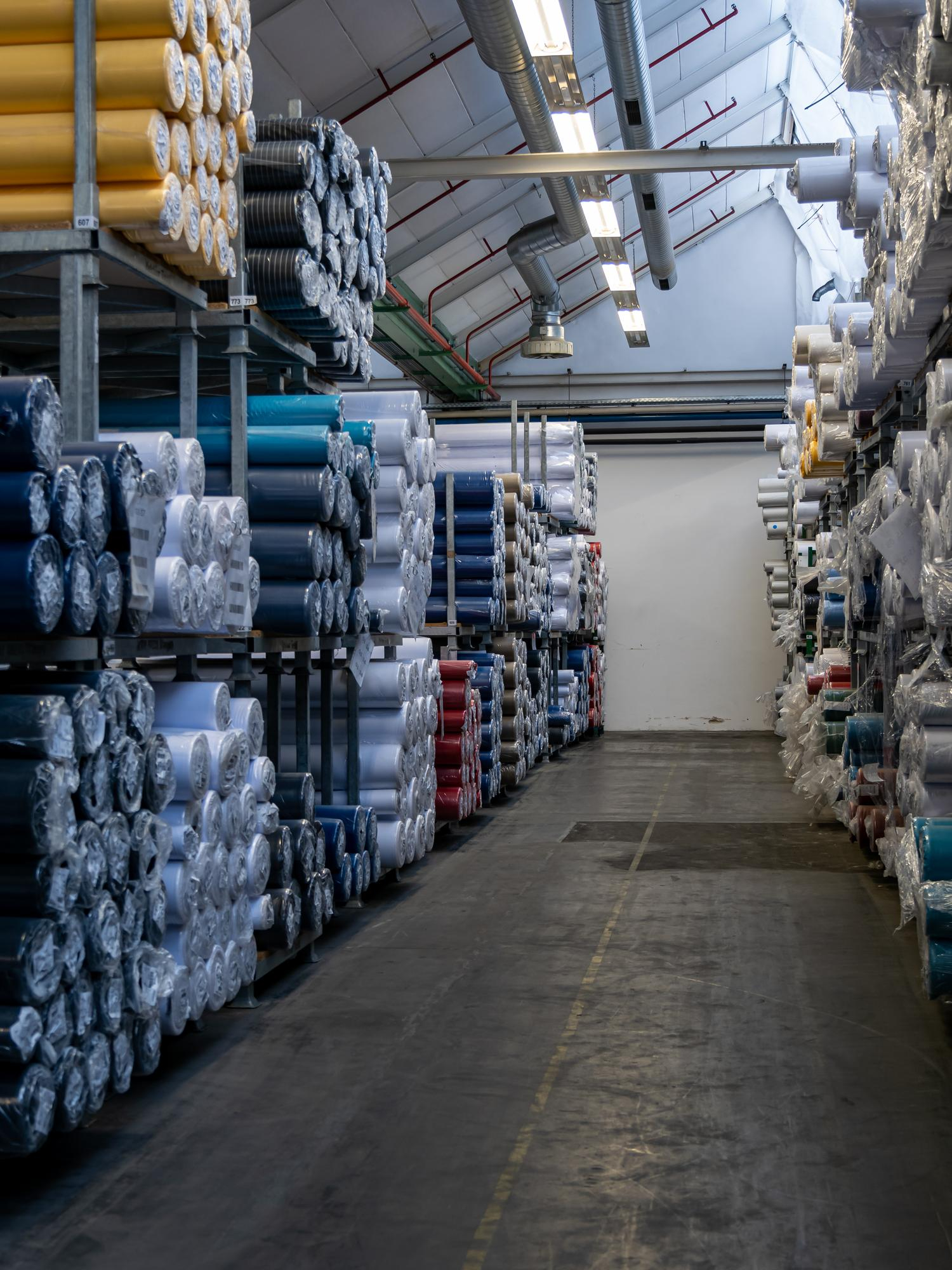 kho vải tại xưởng dệt vải sagotex, dệt vải theo yêu cầu