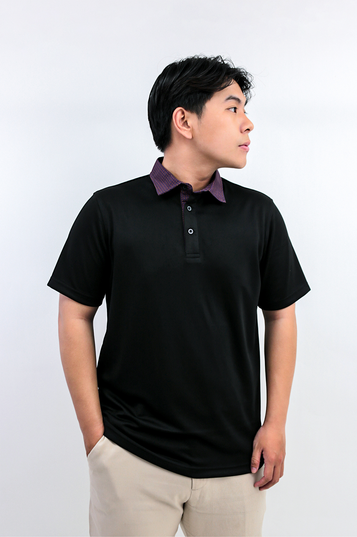 áo polo golf vải tái chế GOF8, vải thun tái chế từ chai nhựa