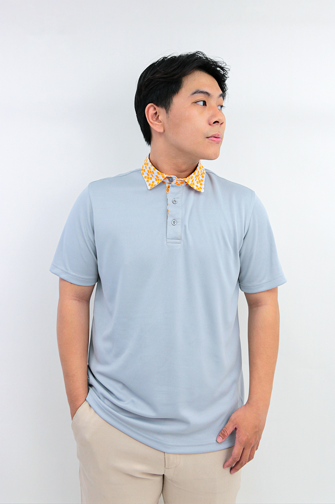 vải tái chế GOF8 may áo golf cao cấp