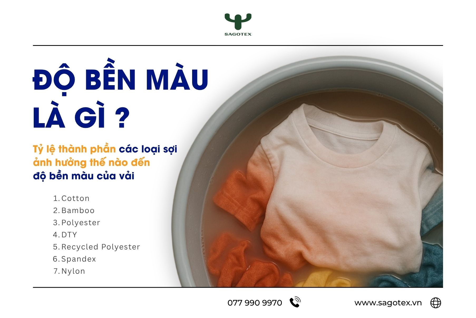 Độ Bền Màu Của Vải - Tỷ Lệ Thành Phần Sợi Vải Ảnh Hưởng Đến Nó Như Thế Nào?